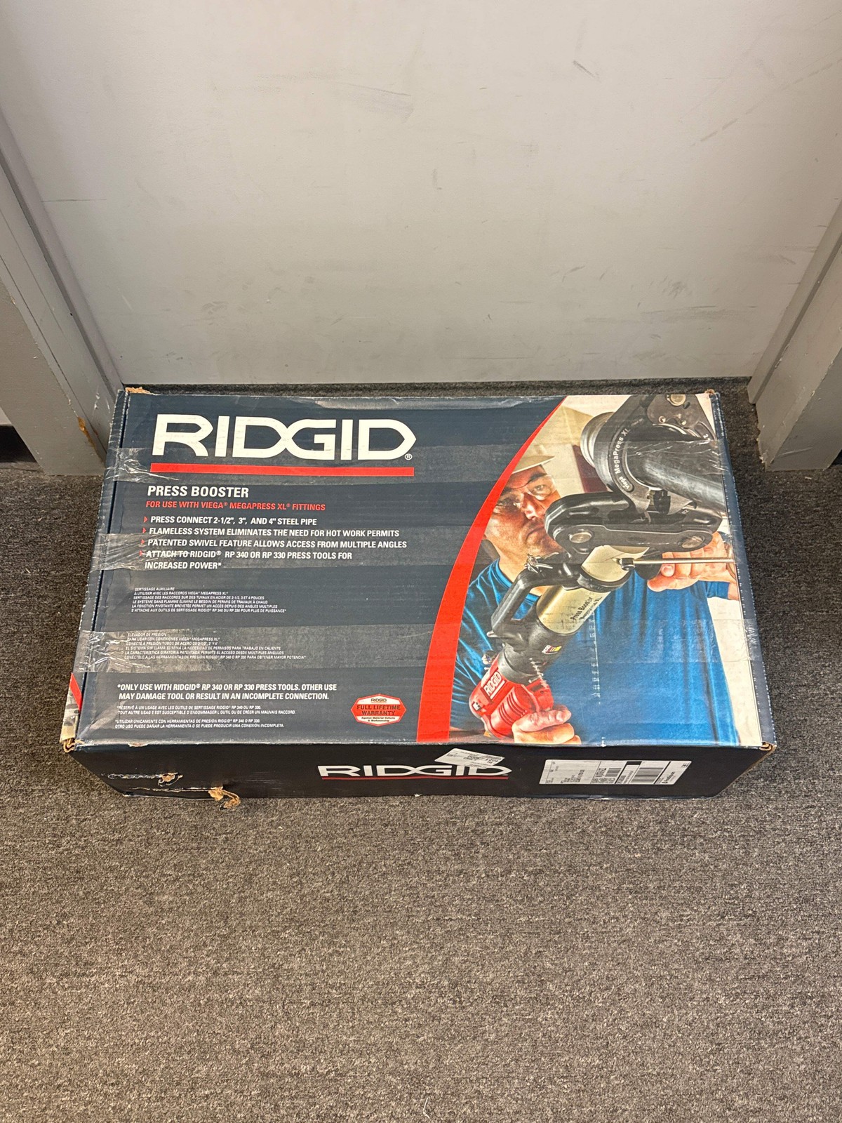Ridgid 60638 2-1/2″ to 4″ Megapress XL Jaw Kit with Press Booster and Carrying C
