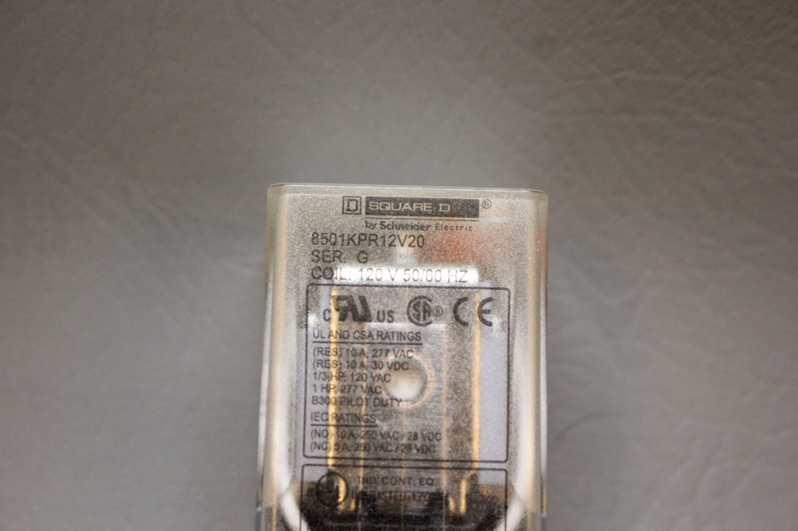 NEW SQUARE D PLUG-IN RELAY 8501KPR12V20 SER.G