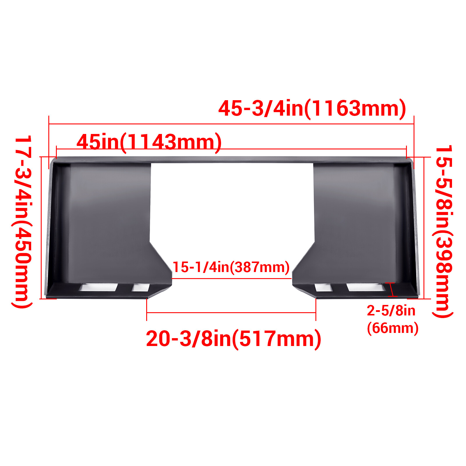 1/2″ HD Skid Steer Quick Tach Attachment Mount Plate & Conversion Adapter Latch
