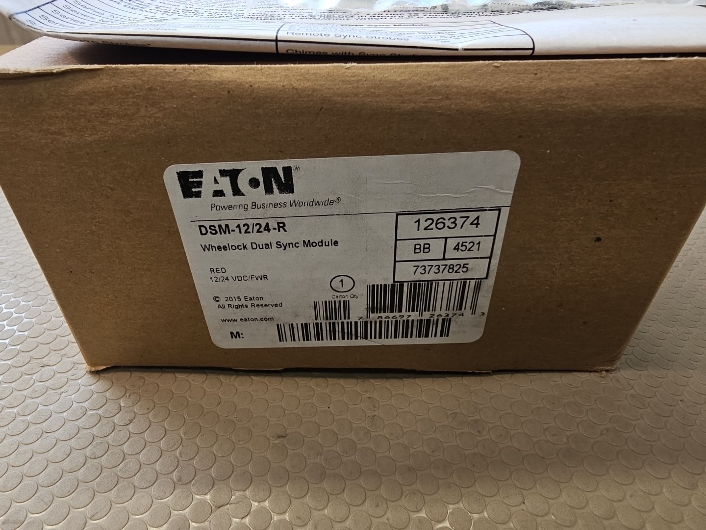 EATON Wheelock DSM-12/24-R Dual Sync Fire Alarm Module – Red