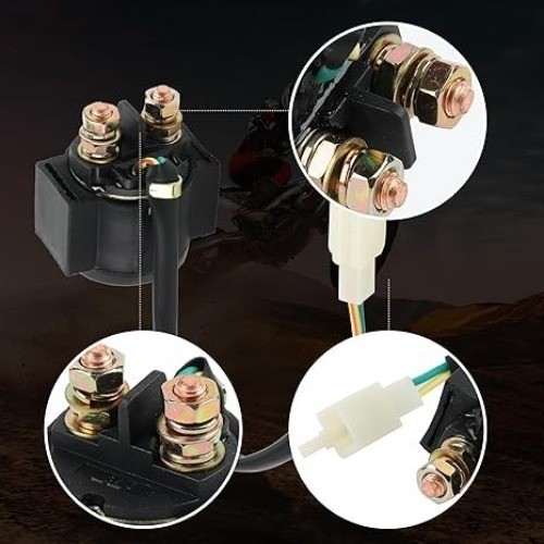 OEM Starter Solenoid Relay for 50cc 70cc 90cc 100cc 110cc 125cc ATV, Dirt Bike,