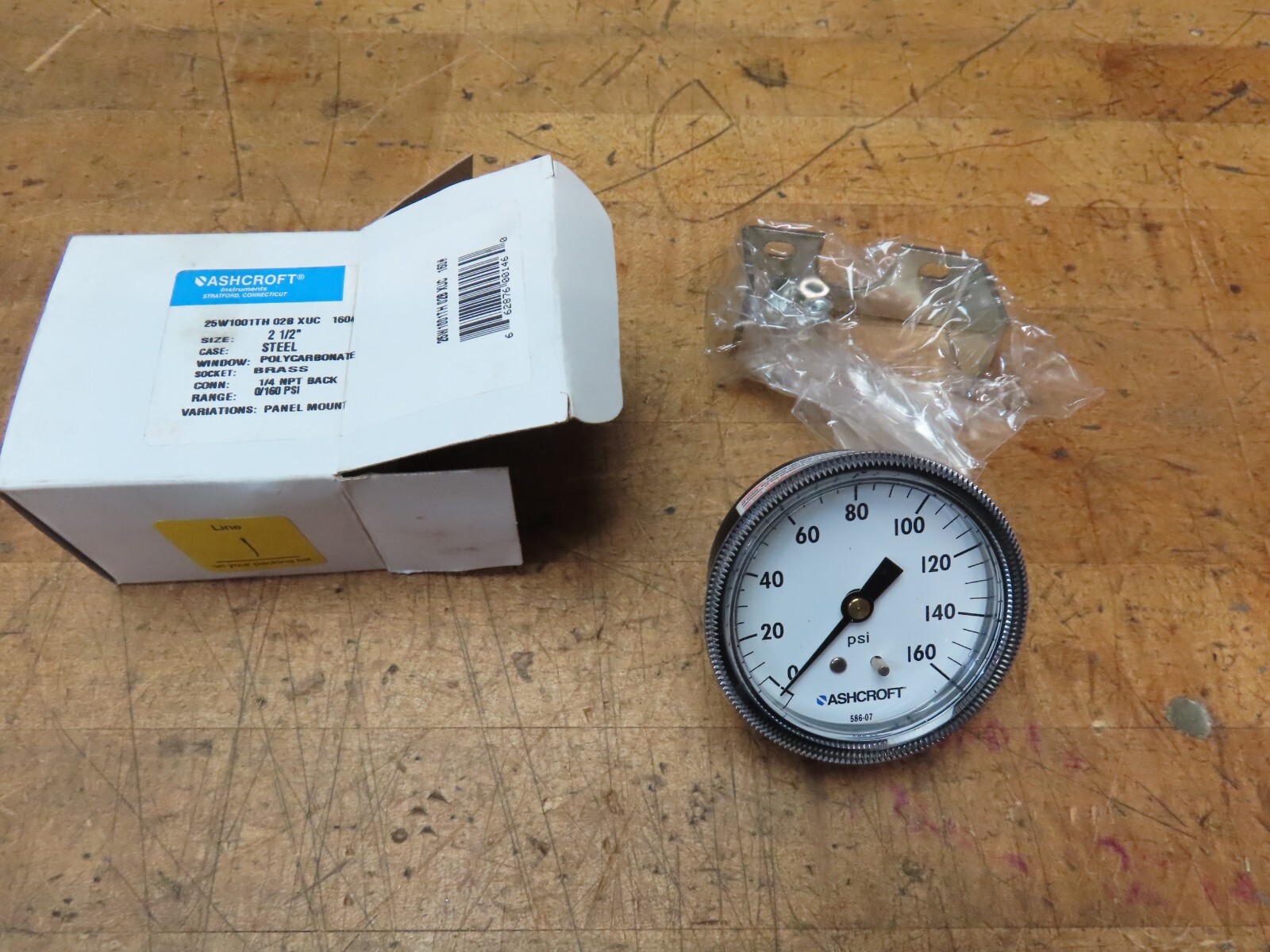 Ashcroft 25W1001TH 02B XUC 0-160 PSI/KPA pressure gauge 1/4″ NPT (@D80)