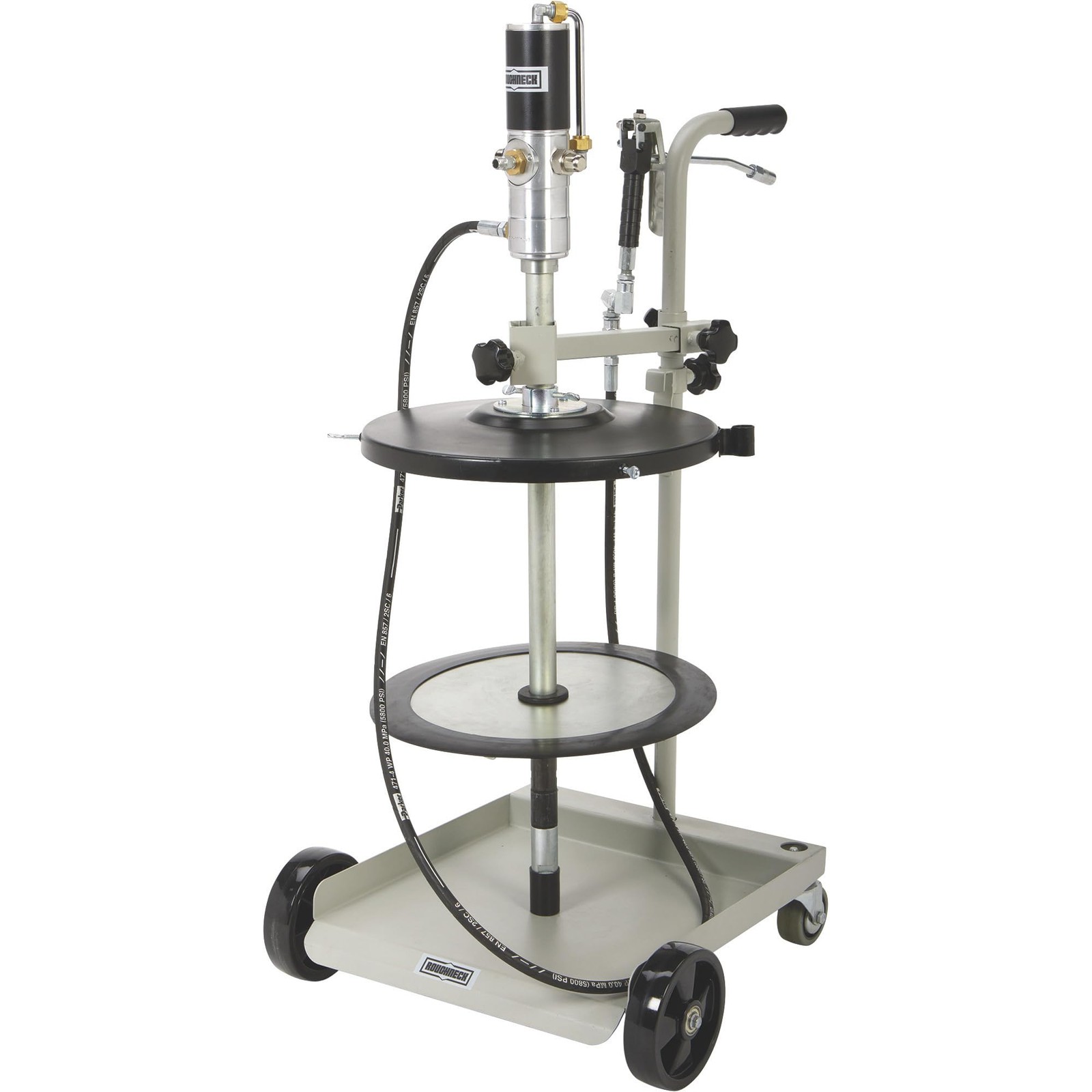 Roughneck Mobile Air-Operated Grease Pump Kit, 50:1 Ratio, 150 PSI, Fits