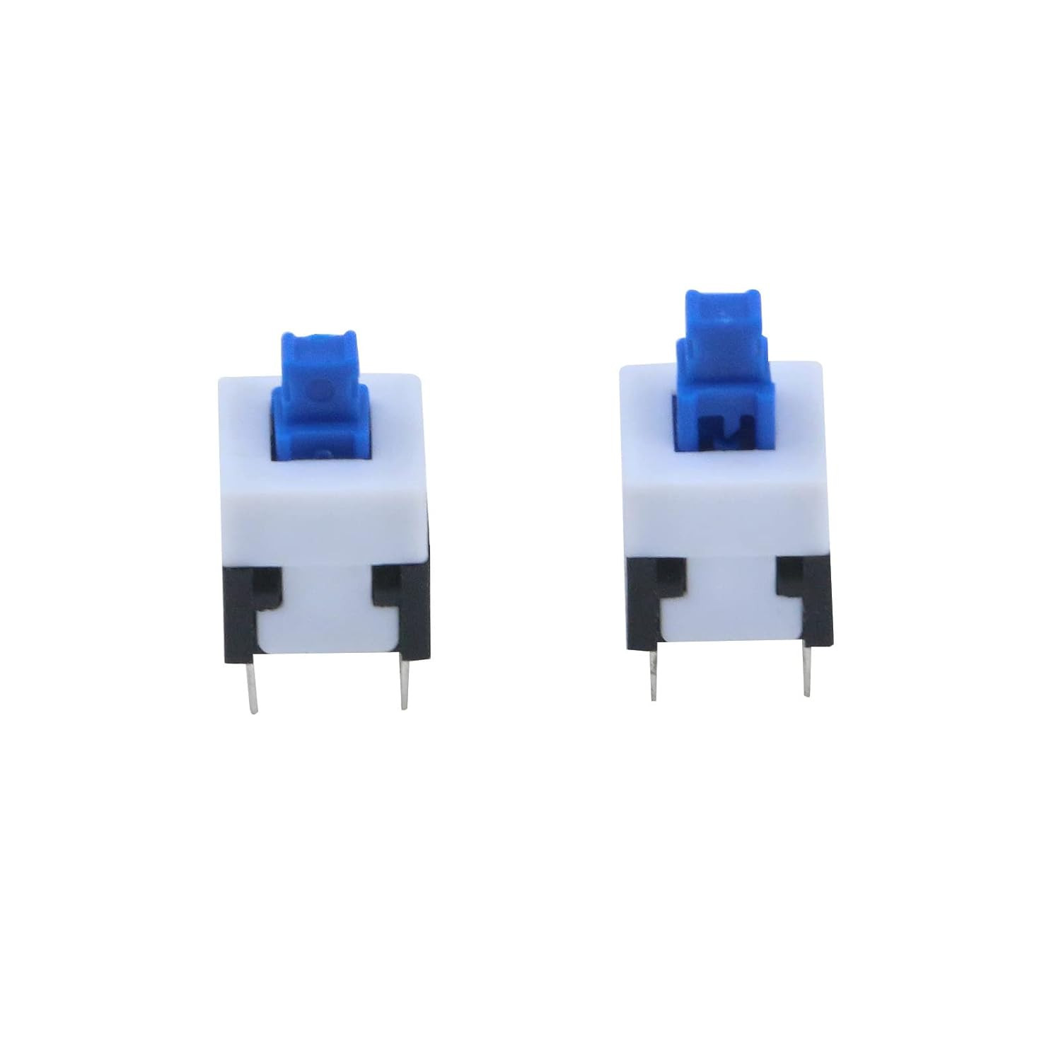 30 Pcs Micro Push Button Switch DPDT 6 Pin 8x8mm Self-Locking Power Switches