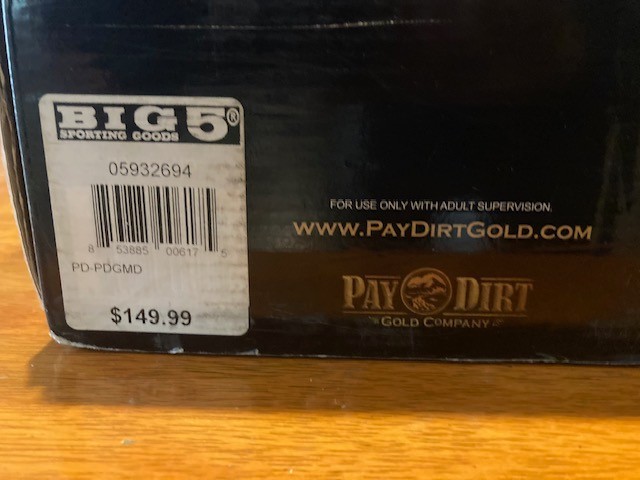 Gold Rush Treasure Finder Metal Detector Open Box Never Used LCD Display