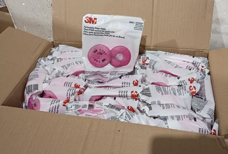 3M Particulate Filter 2097, 100pcs (Packs of 2, 50 Packs per Order)