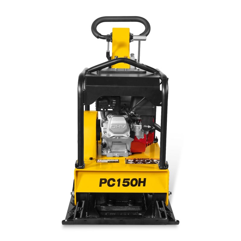 GX160 Reversible Plate Compactor with Wheel Kit and Extension Plates， PC150H