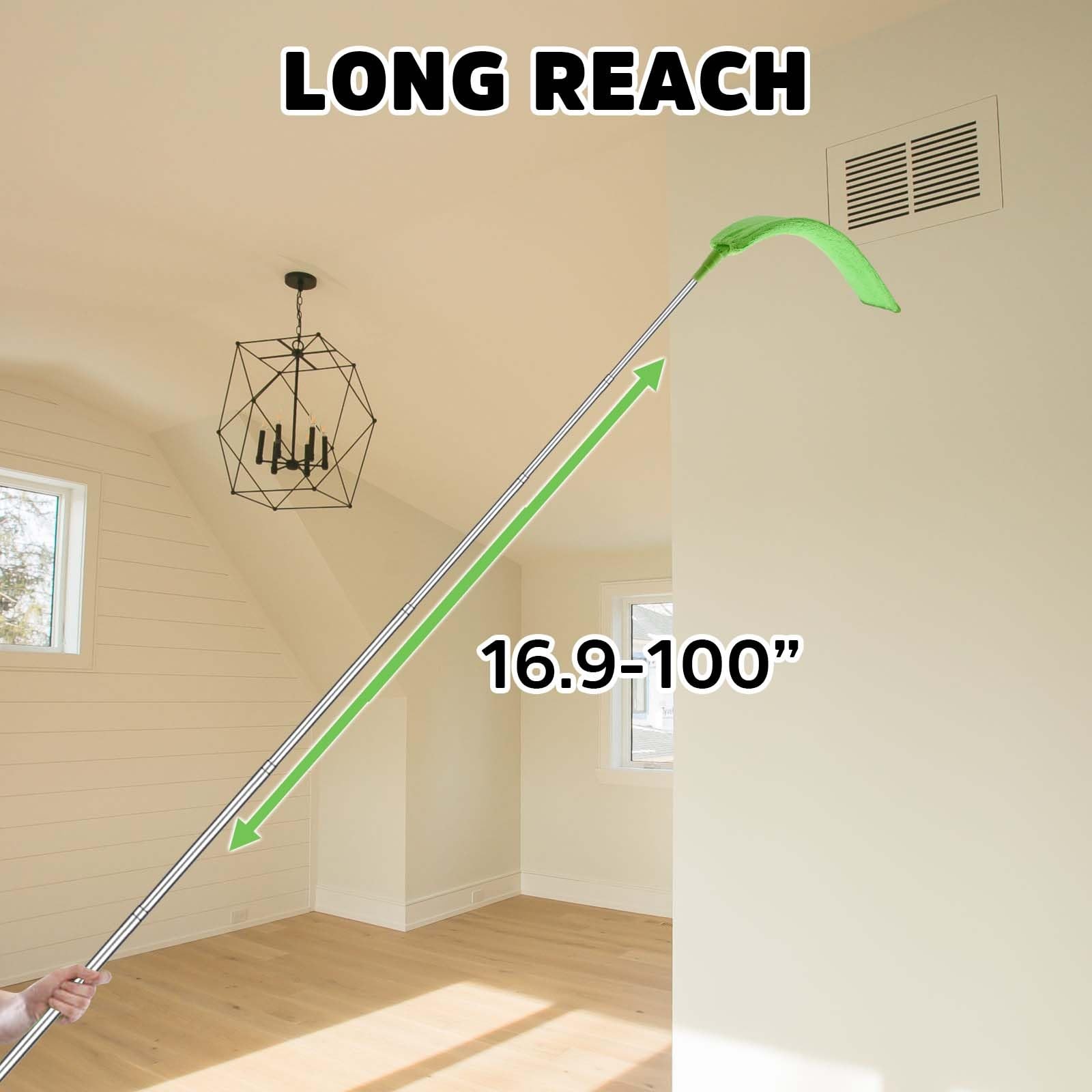 Cobweb Duster Extension Pole Bafezoze Ceiling Fan Duster Long Handle Spider Web