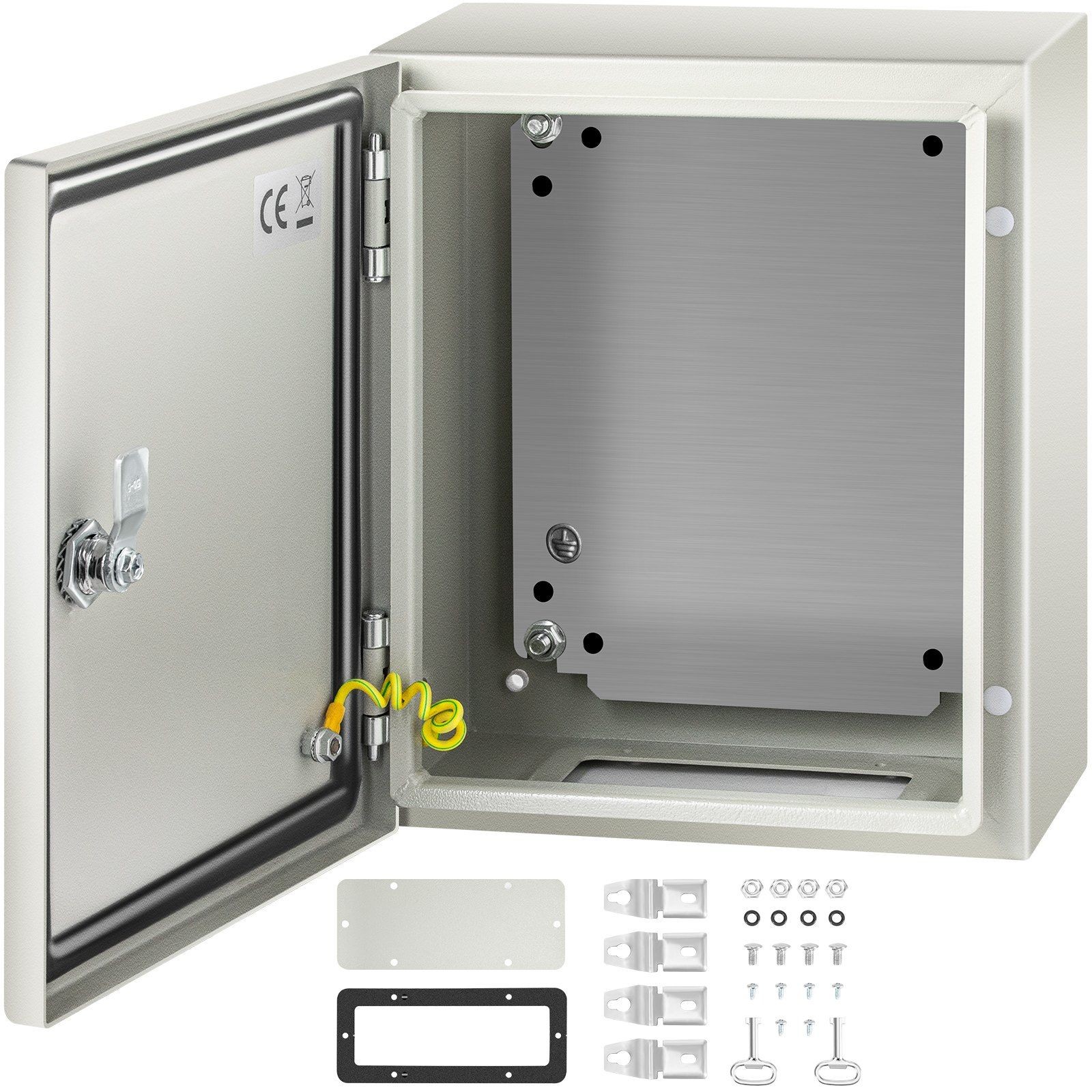 Sturdy Metal Enclosure 12x10x6inch IP66 Waterproof Electrical Box with Plate
