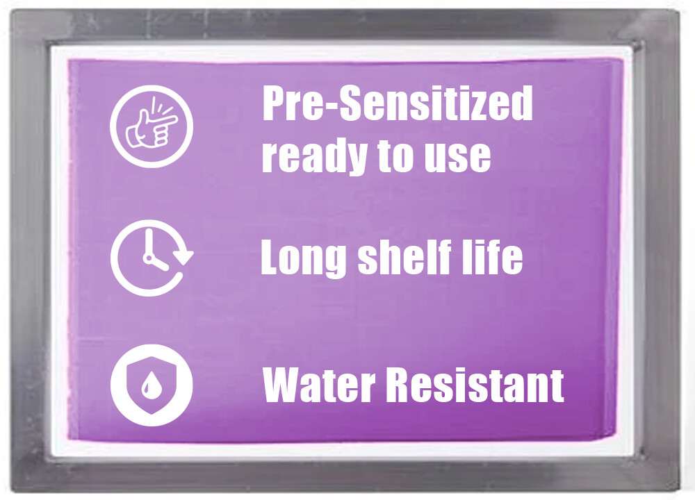 Ecotex® PWR – Pre-Sensitized Water Resistant Screen Printing Emulsion- 1 Pt.16oz