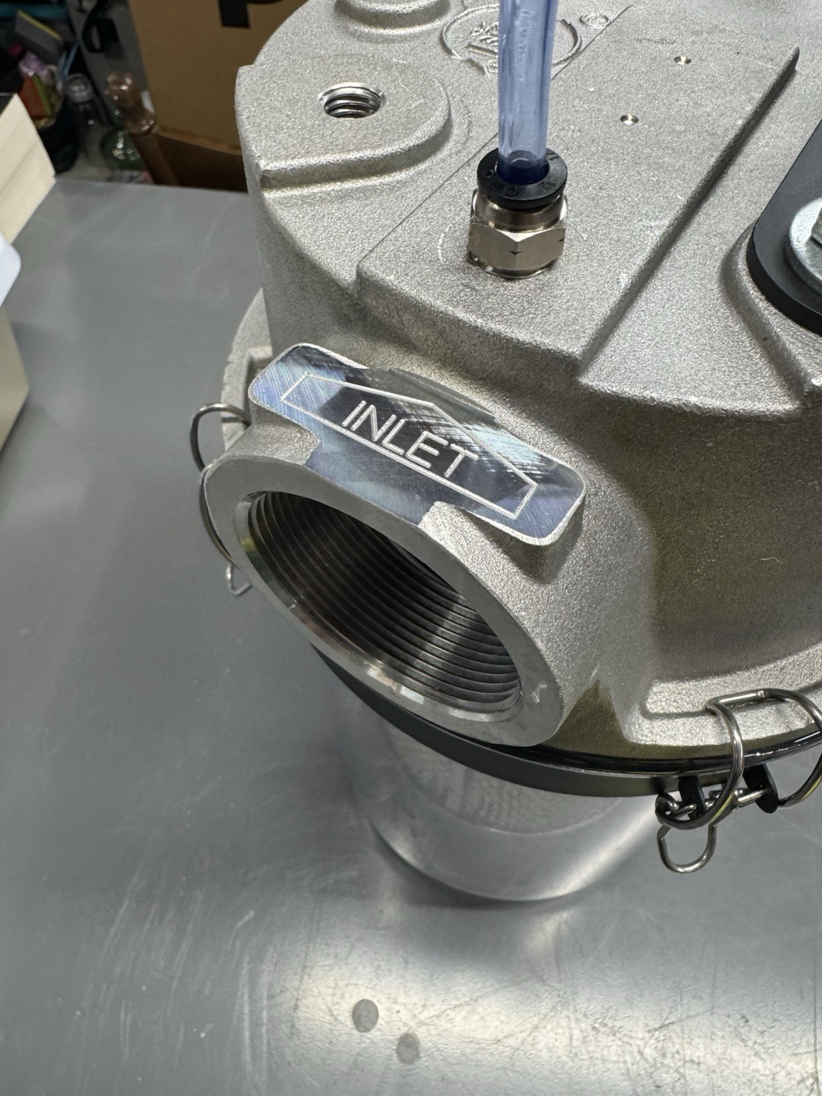 Solberg STS-200C Liquid Separator, 2 Inch NPT, 175 CFM, w/ Dwyer Gauge