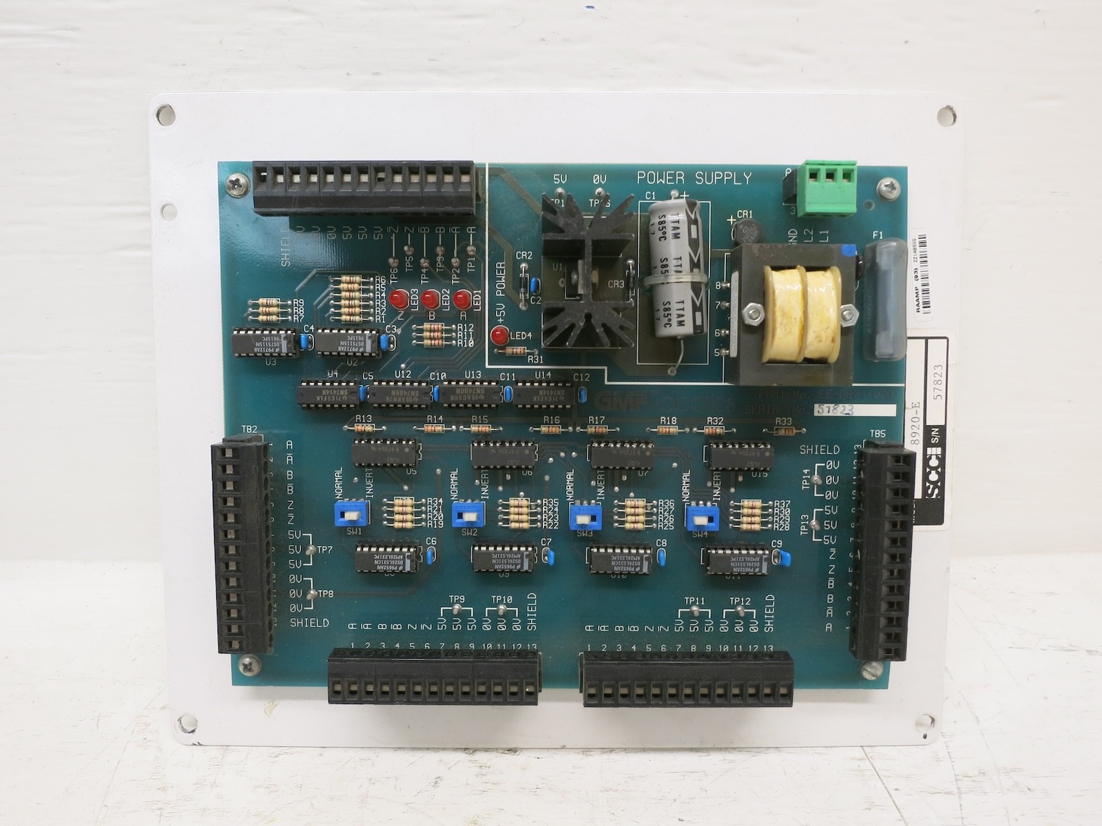 GMF Robotics EE-0874-020 Power Supply Controller Board Encoder Multiplexer PCB