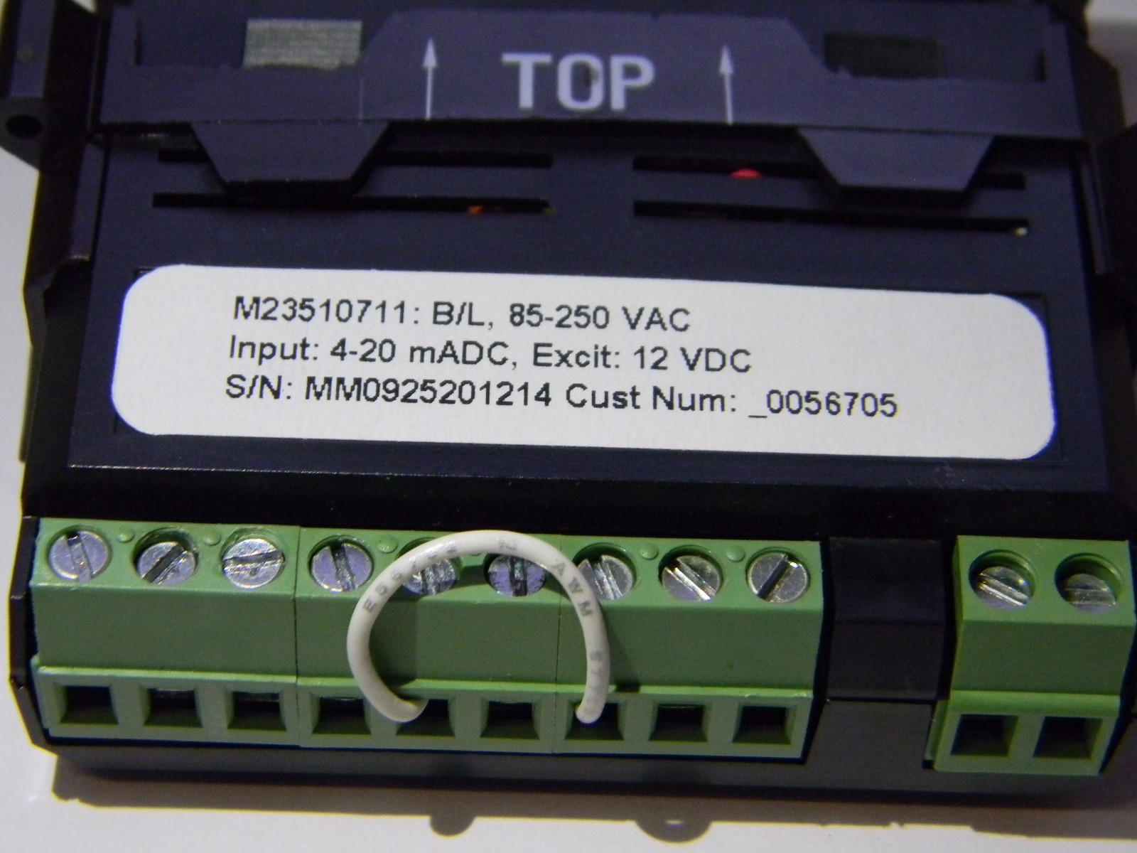 Simpson Electric 3-1/2 Digits Digital LCD DC Milliamp Panel Meter M235-1-0-71-1