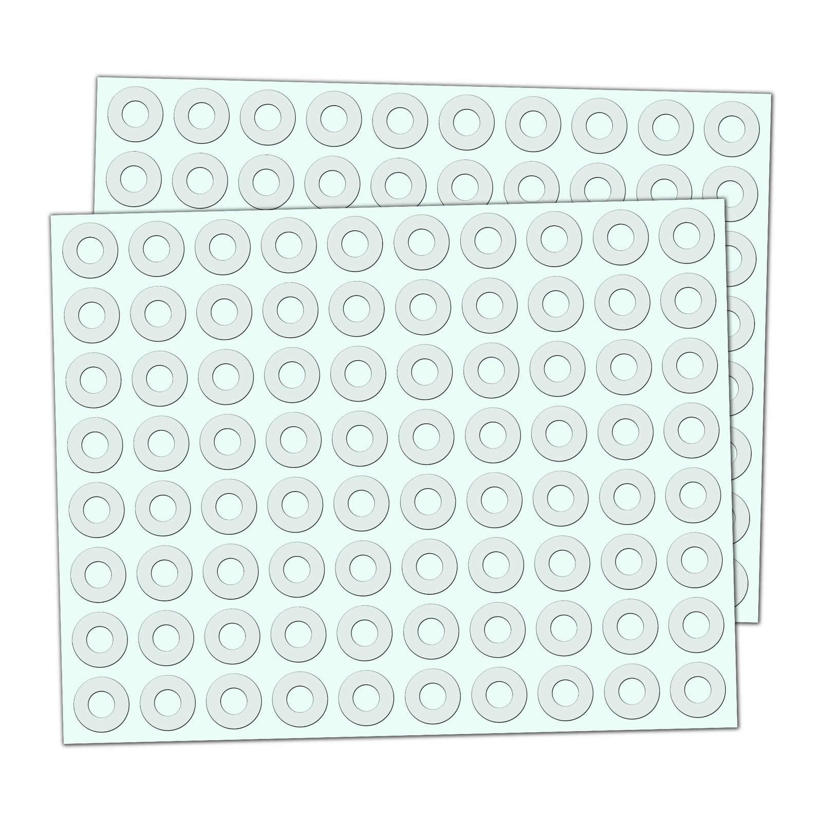 2000 Pieces – Clear Hole Punch 0.5*0.5 inches, Clear,transparent