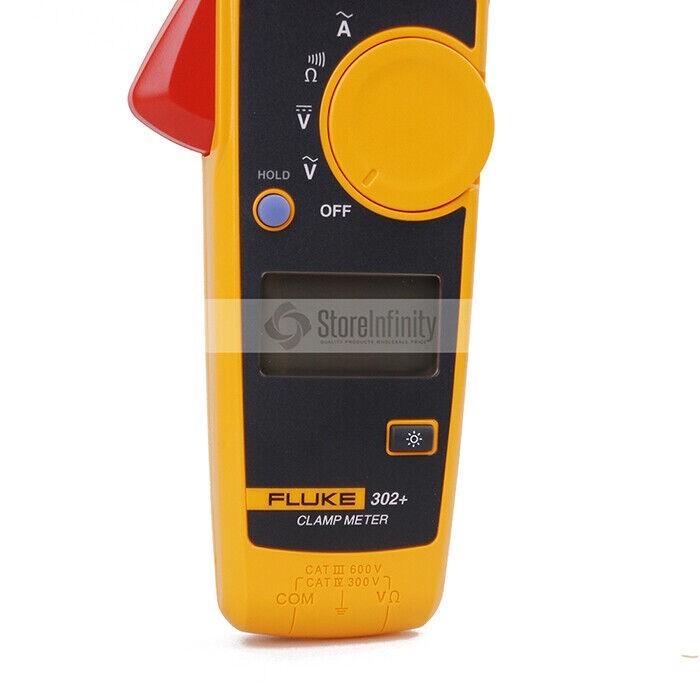 Fluke 302+ Digital Clamp Meter AC Current 400A AC/DC Voltage Resistance 4000Ω
