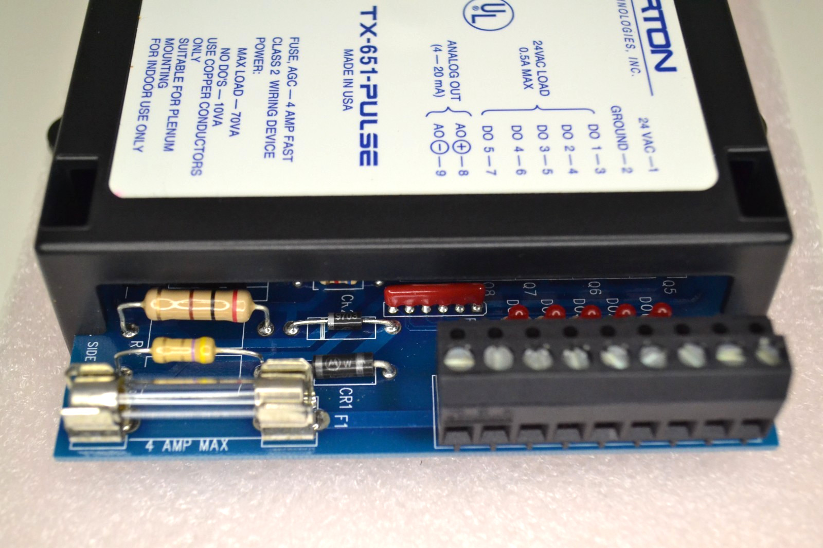 Alerton TX-651-PULSE TX-SA-651 Rev 2 Controller 24VAC HVAC 6 Input 5 Output