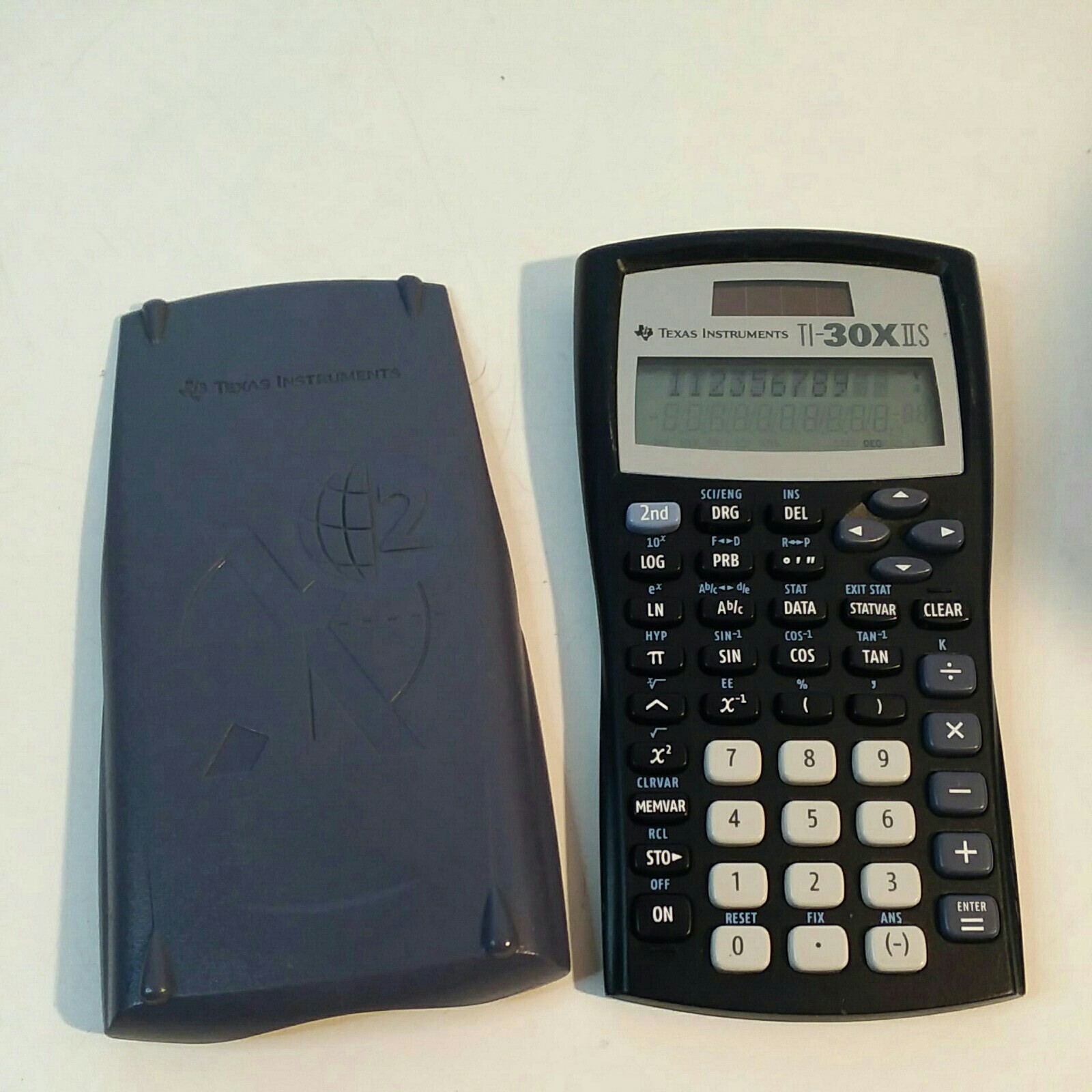 Texas Instruments TI-30X IIS Scientific Calculator – Black w/Blue Cover Tested