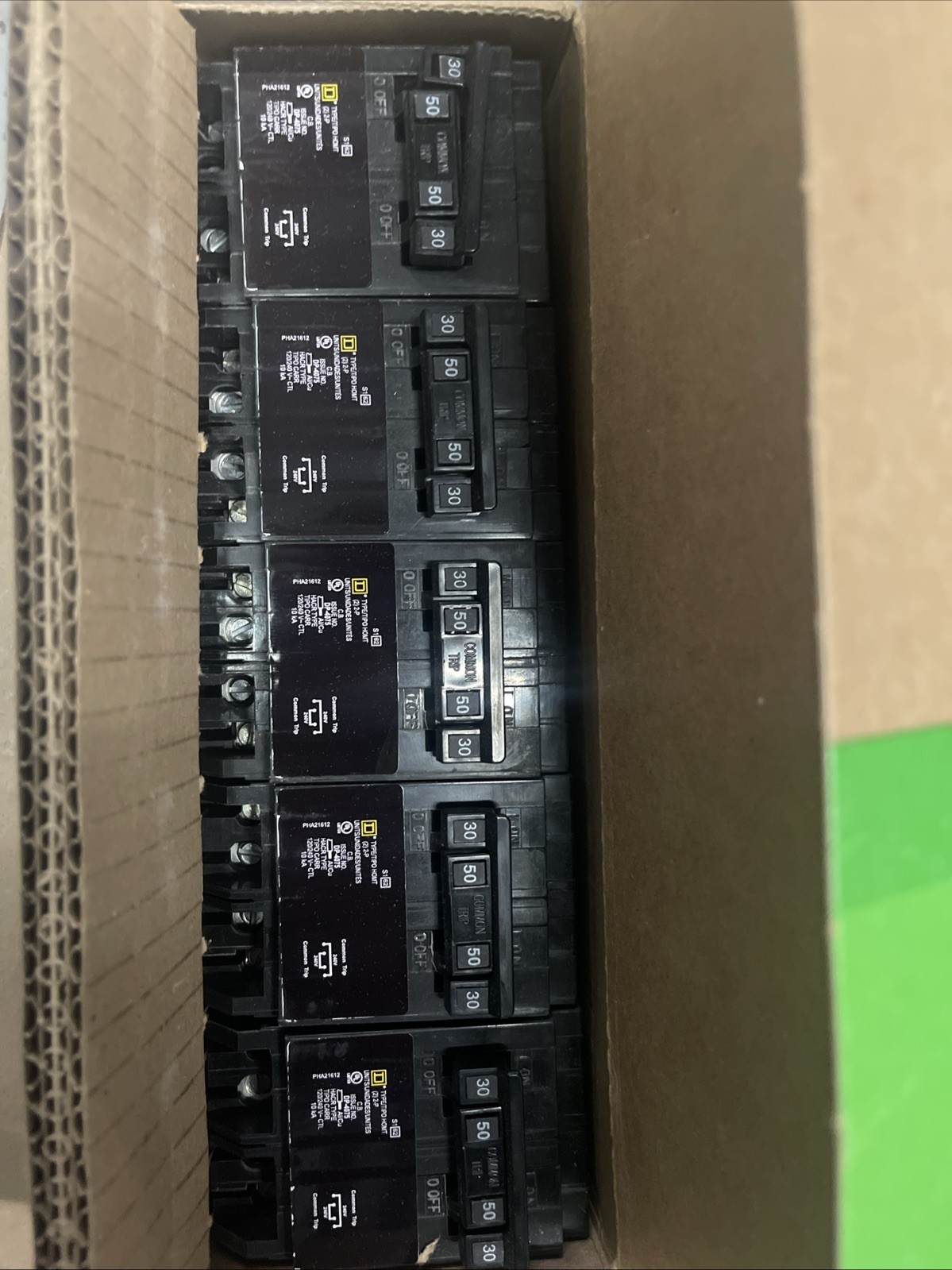 Square D HOMT230250 30/50 Amp Quad Circuit Breaker New