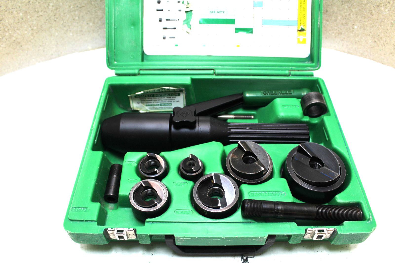 GREENLEE 7906/7806 SB Quick Draw Hydraulic Knockout Set (100% TESTED)