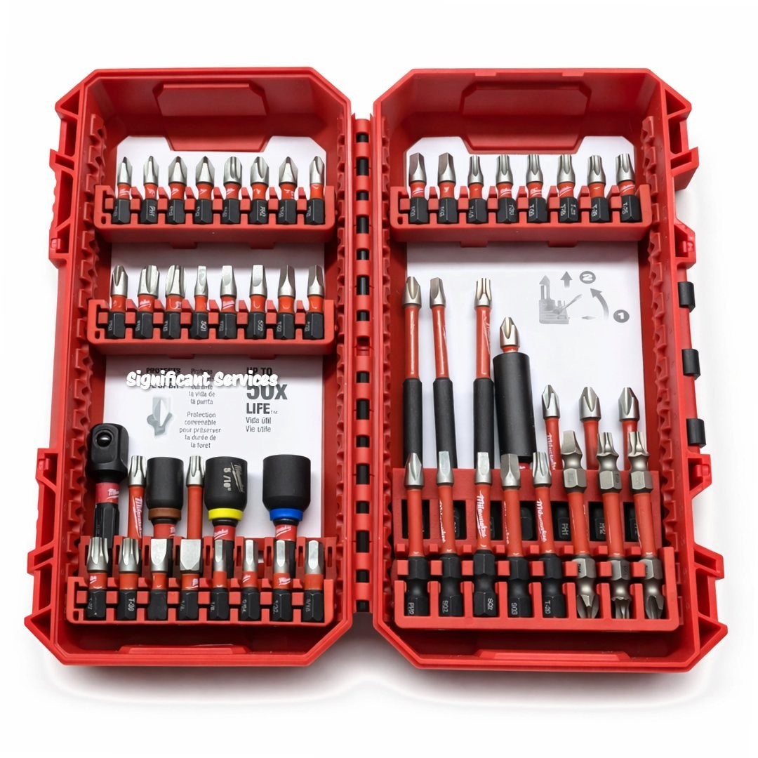 Milwaukee 48-32-4010 Shockwaze 54 Pc. Piece Driver Bit Set 1/4″ Hex Shank Size