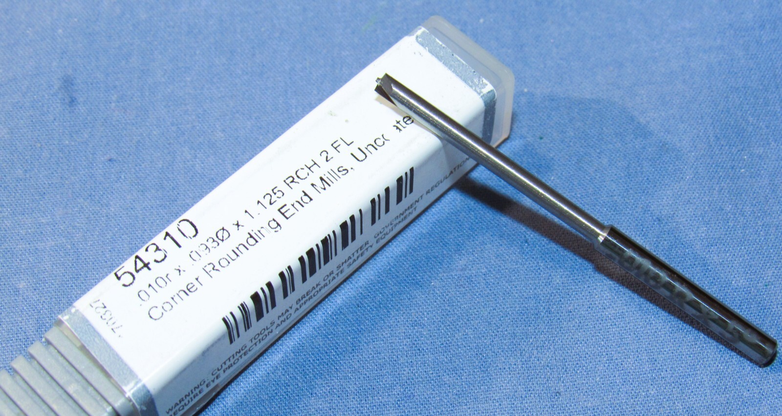 New Harvey Tool carbide Rounding end mills 0.010″R. 1-1/8 Reach .020″ Pilot