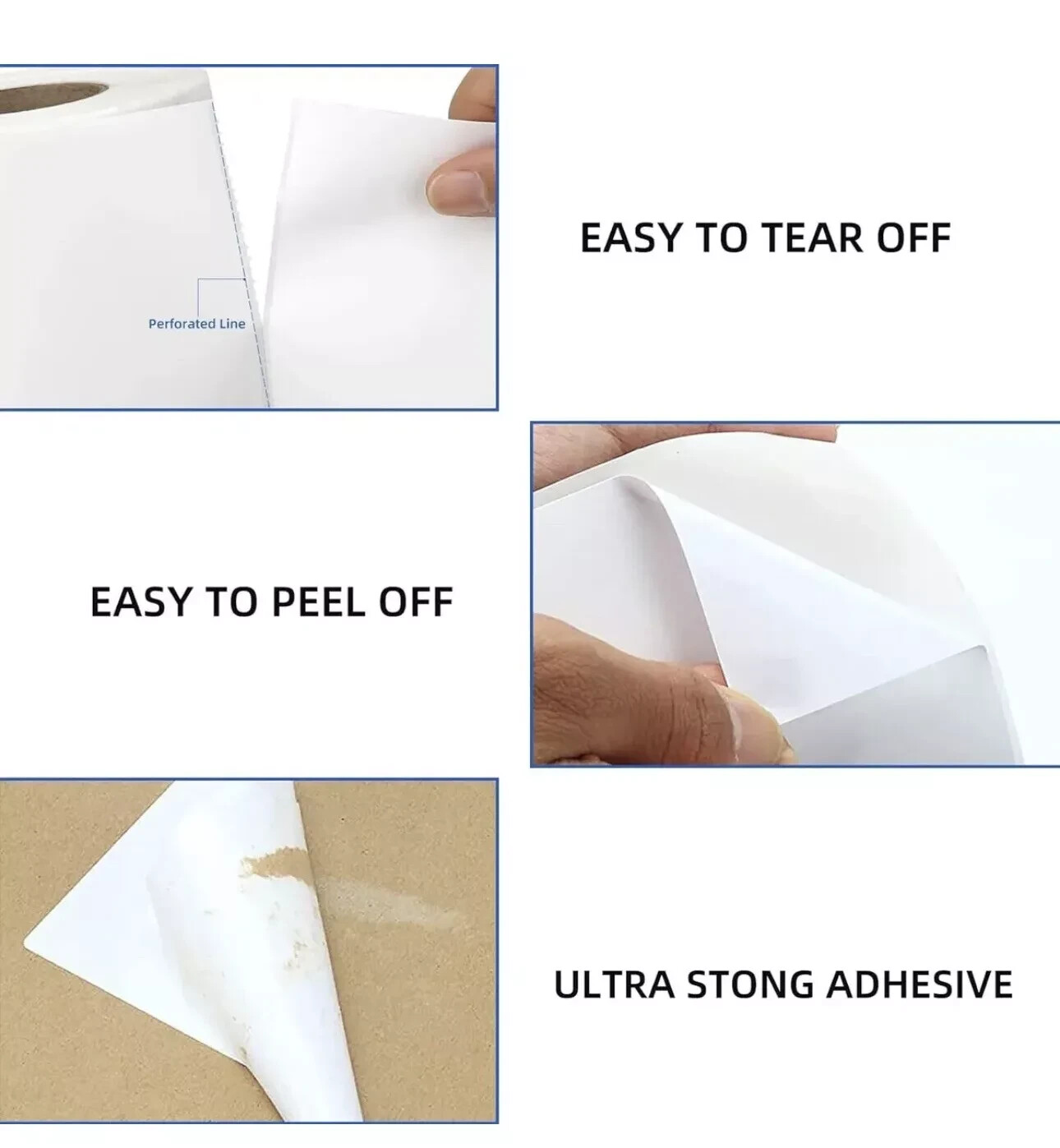 ONE Roll/250 PER ROLL 4×6 Direct Thermal Shipping Labels 250 per Roll/250 labels