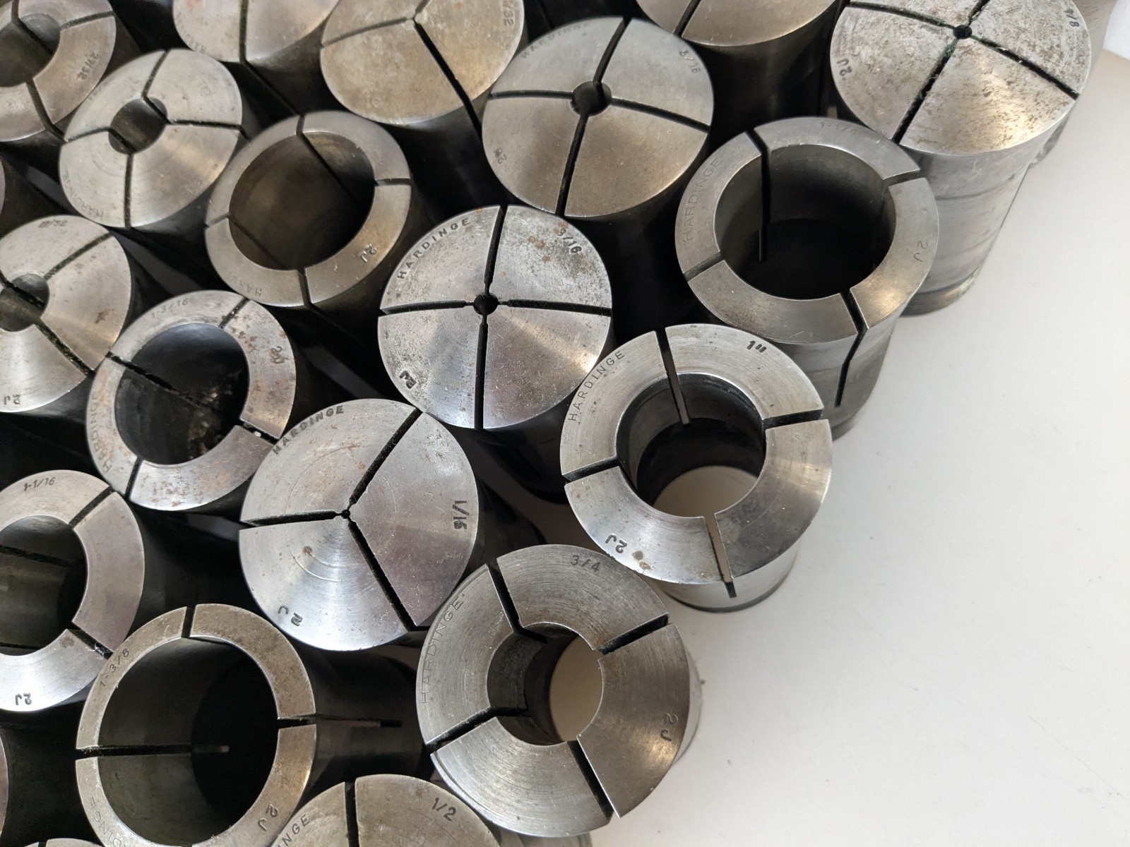 Hardinge 2J Collet Mega Lot of 61. All Hardinge No Duplicates From 10EE Monarch