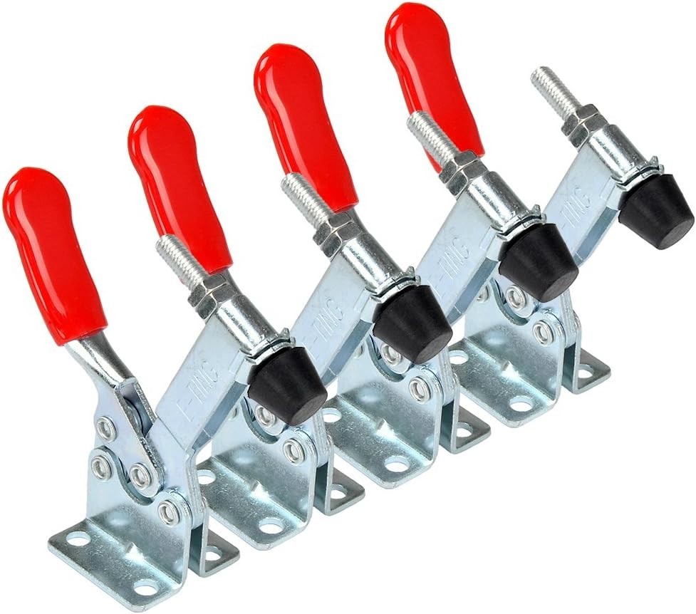 4pc Quick Release Toggle Clamp | 198Lbs Capacity with Corrosion-Resistant Grip
