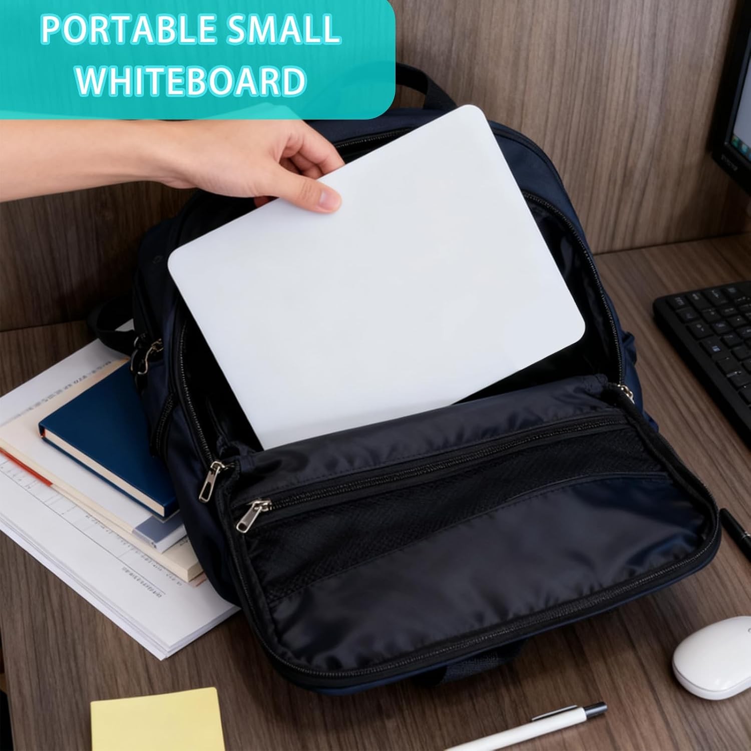 Double Sided Portable White Board 9”x12” Small Dry Erase Board, Mini