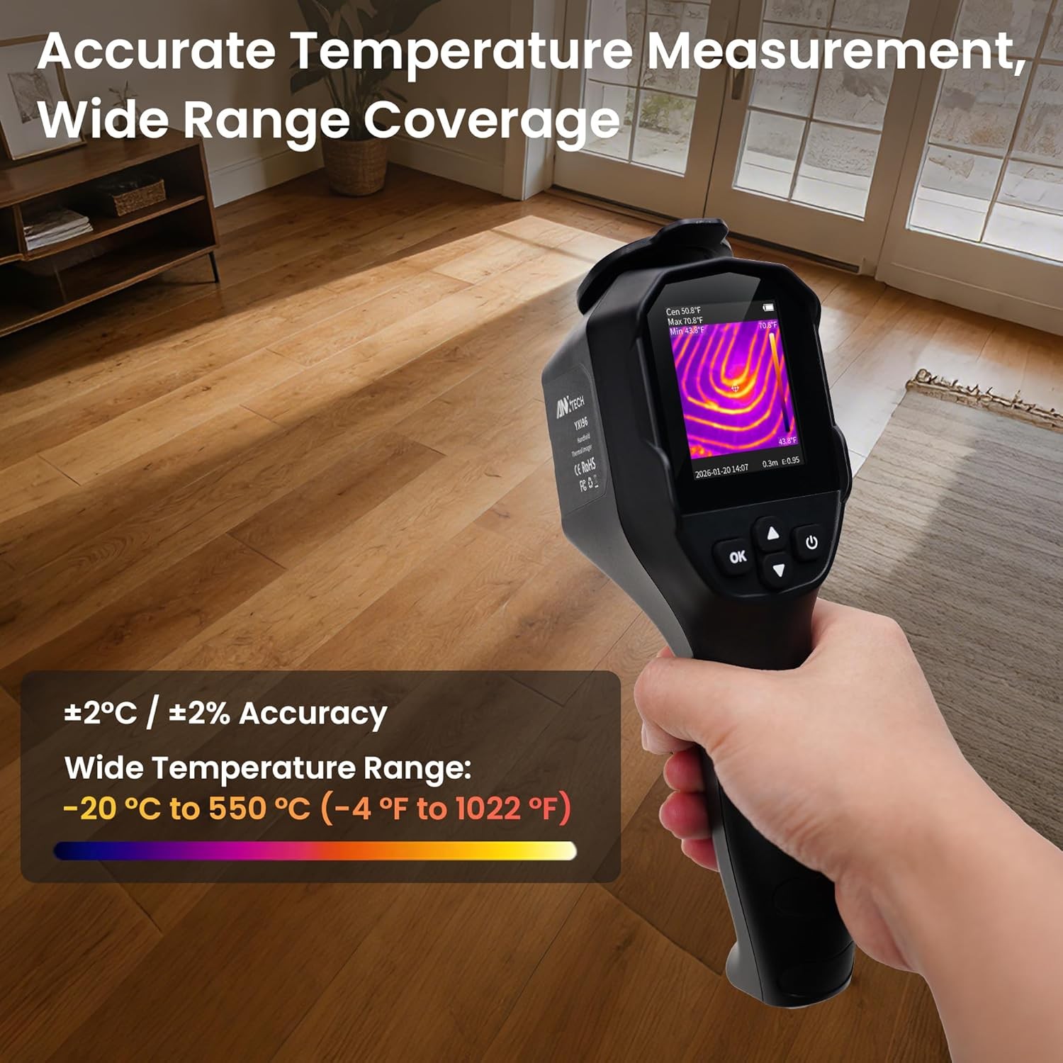 ANXTECH Infrared Thermal Camera ISR Resolution 240×240 Thermal Imaging Camera