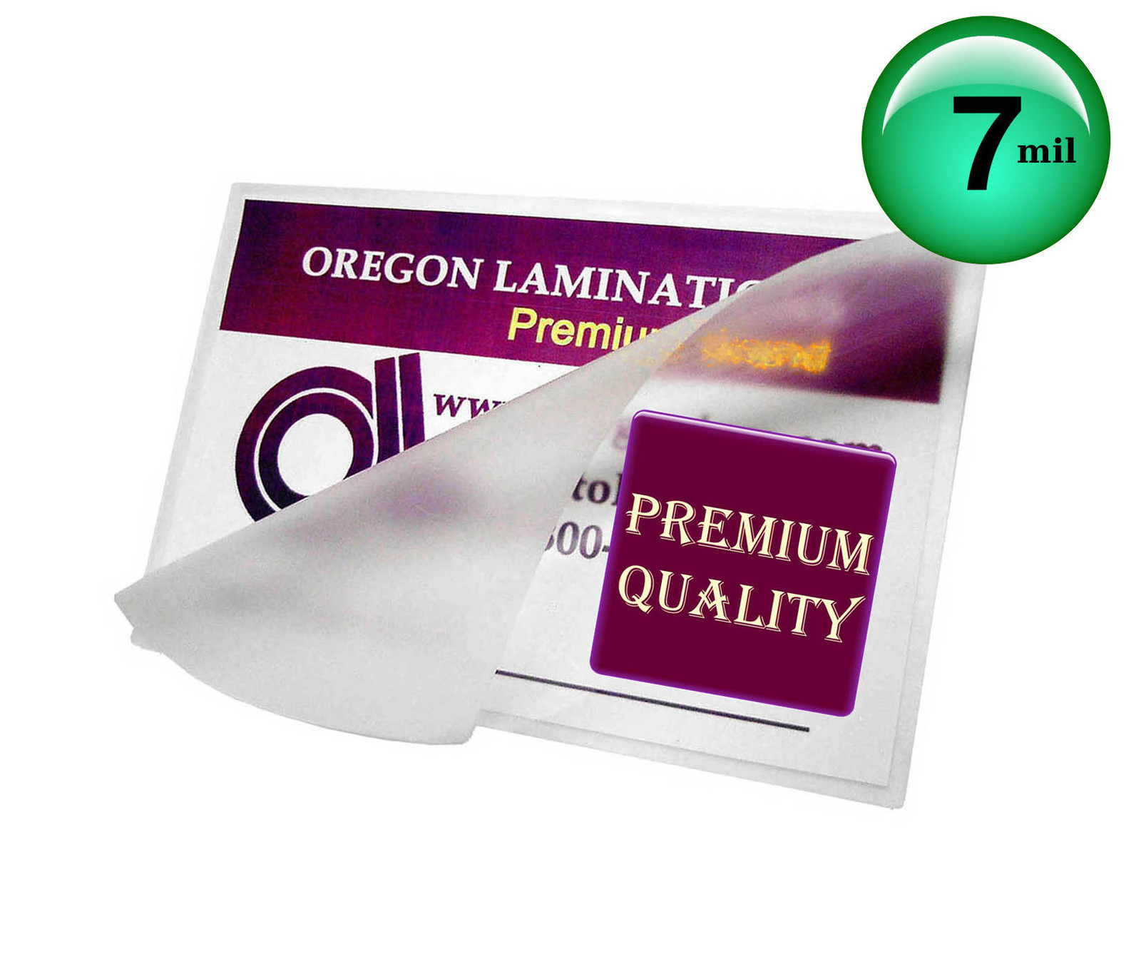 (500/pack) 7 Mil School ID Cards Hot Laminating Pouches 2-1/2 x 3-5/8 Clear