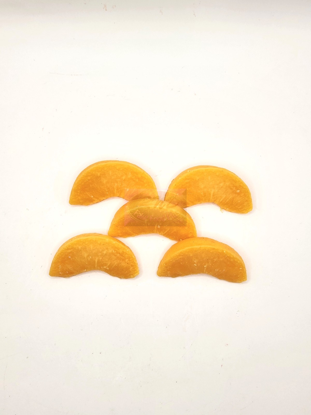 Cling Peach Slices (scented), fake food, wax fruit