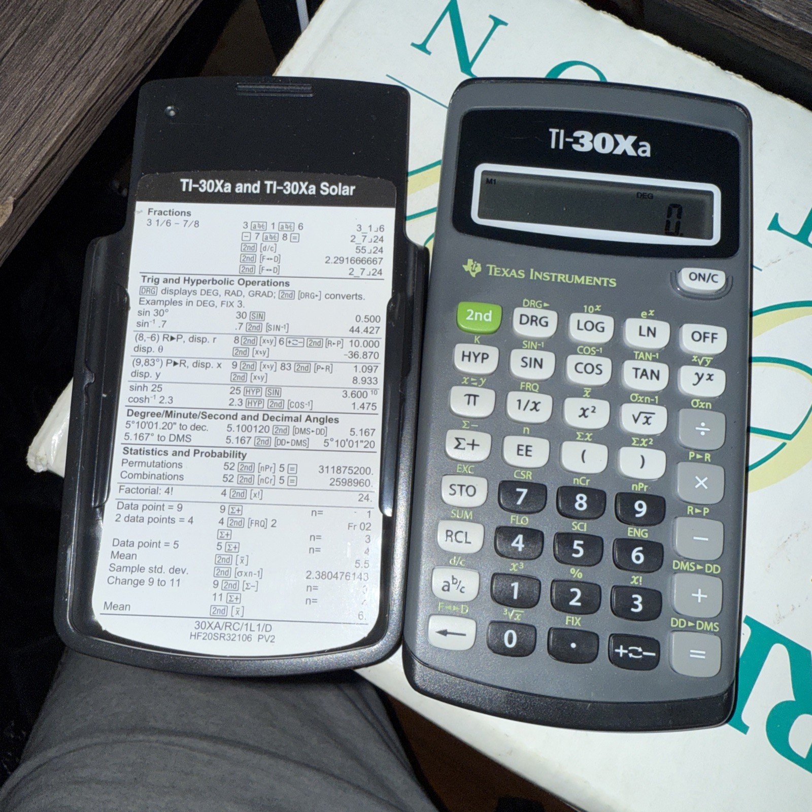 Texas Instruments TI-30XA Student Scientific Calculator, Black FREE SHIPPING USA
