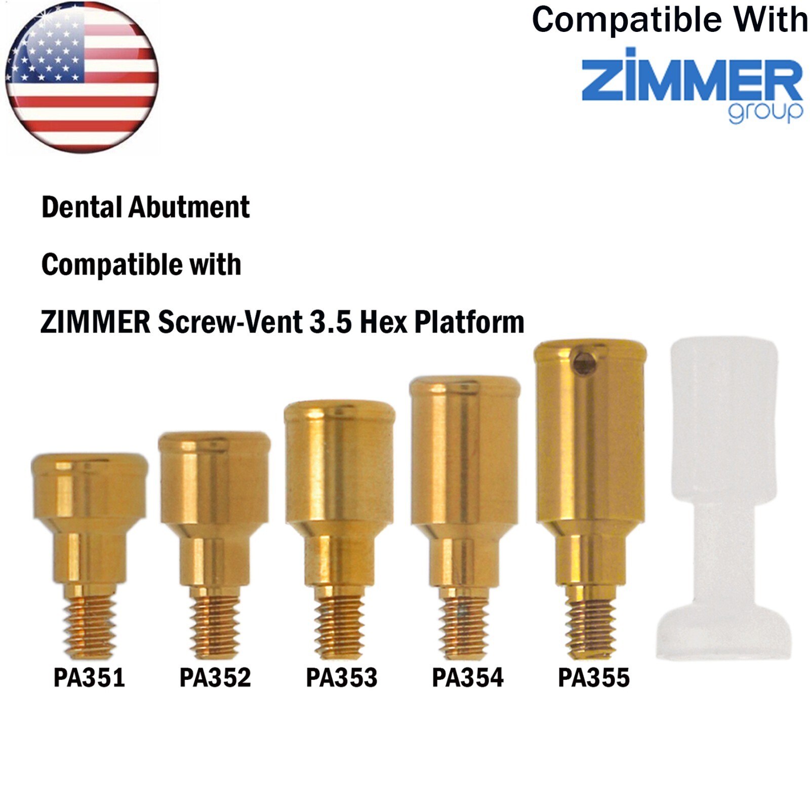 US Dental Locator Tapered Abutment Fit Hiossen Osstem/Nobel Biocare/Zimmer/MIS