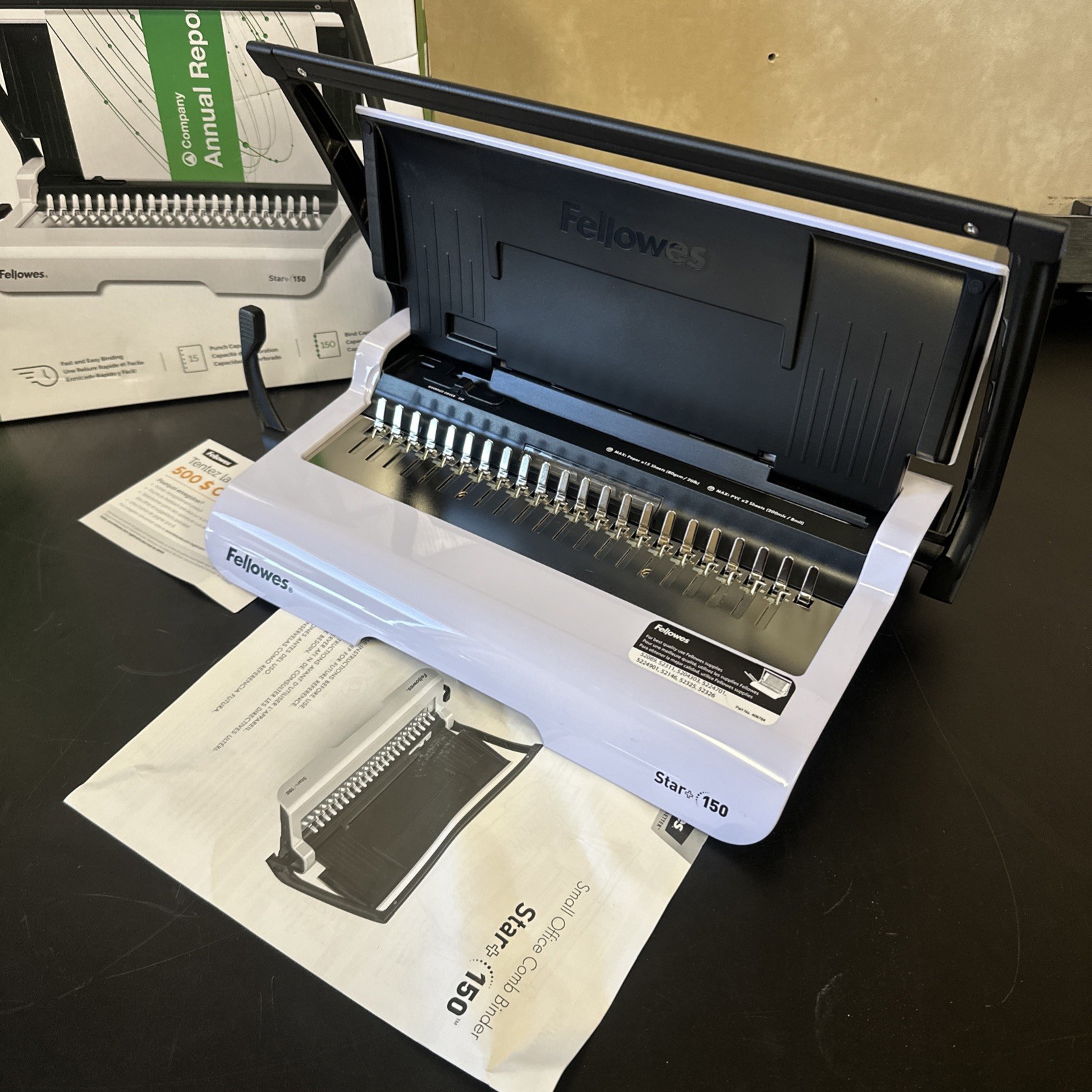 Fellowes Star+ 150 Comb Binding Machine CRC50065