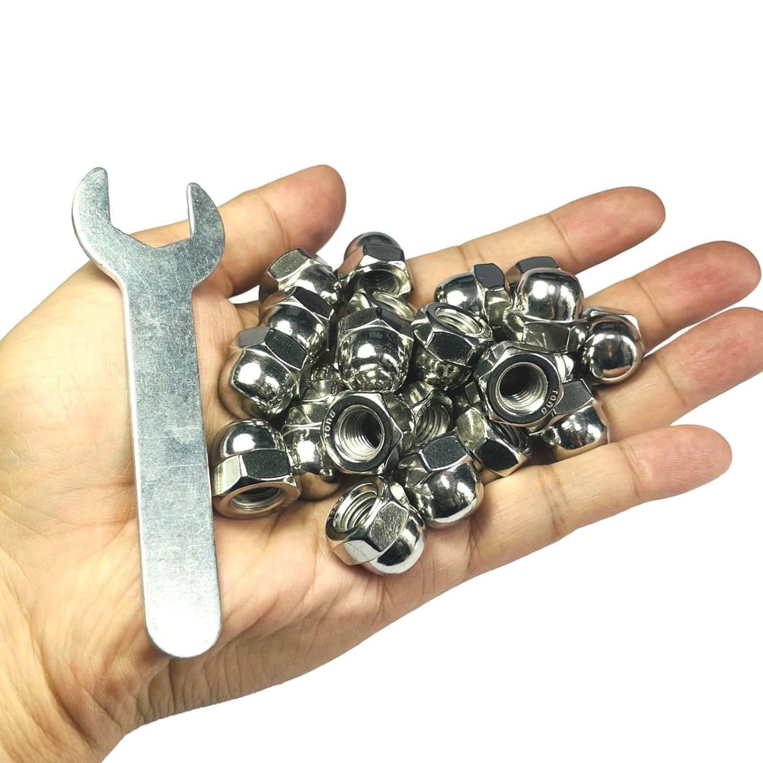 25pcs 3/8-16 Acorn Cap Nuts,3/8-16 Cap Nuts,Acorn Hex Cap Dome Head Nuts