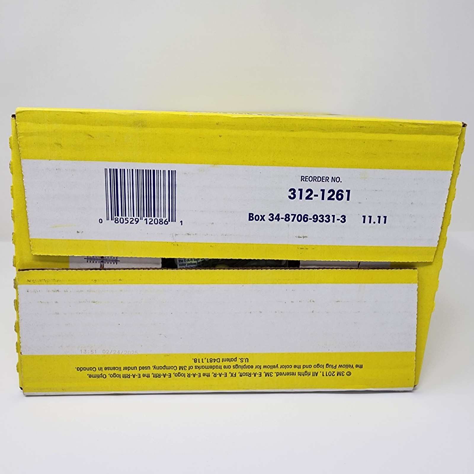 3M E-A-Rsoft FX Earplugs (200 Pairs) Yellow Bell Foam Uncorded 312-1261