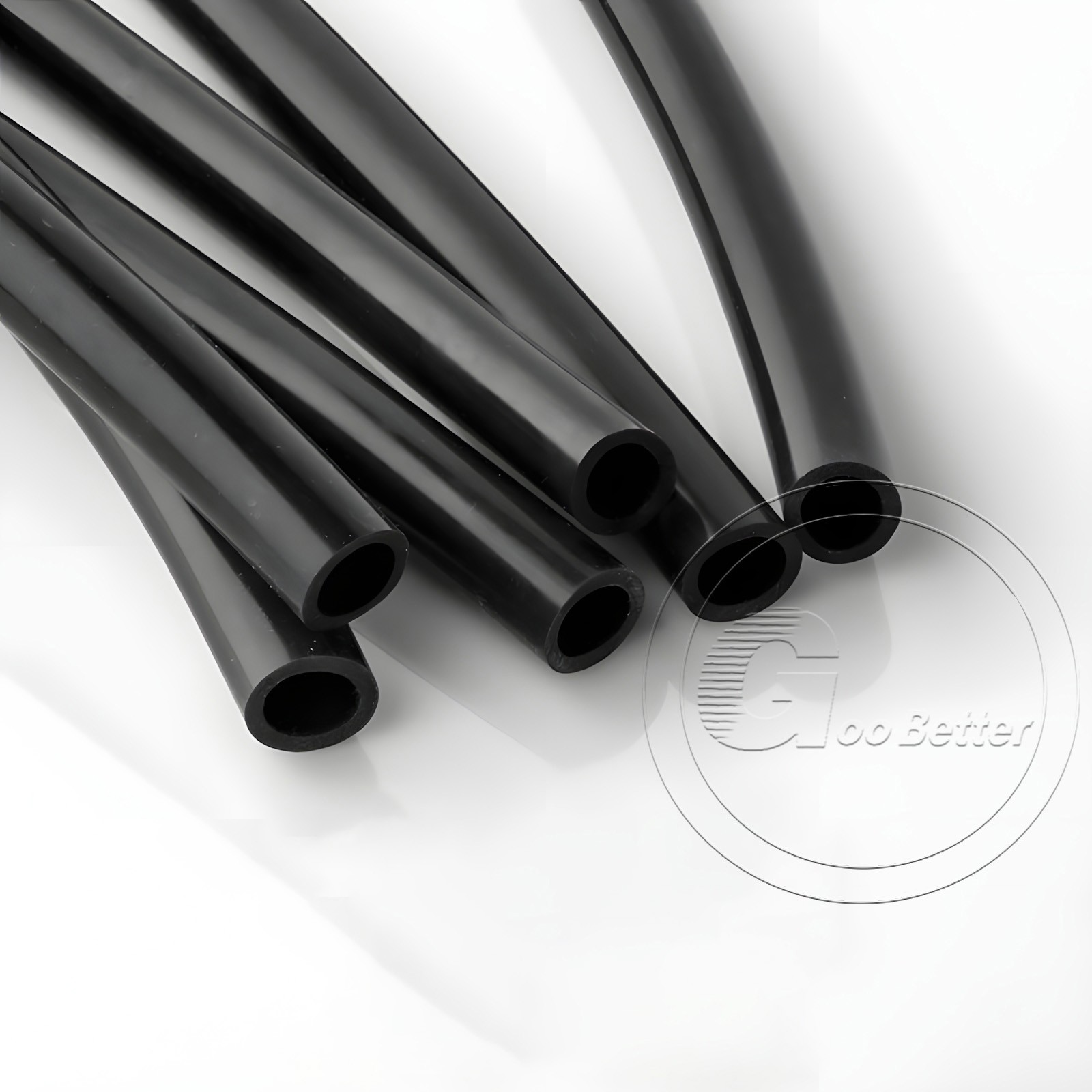 Black Silicone Tube Hose ID 0.5mm-60mm × OD 1mm-68mm Soft Rubber Pipe