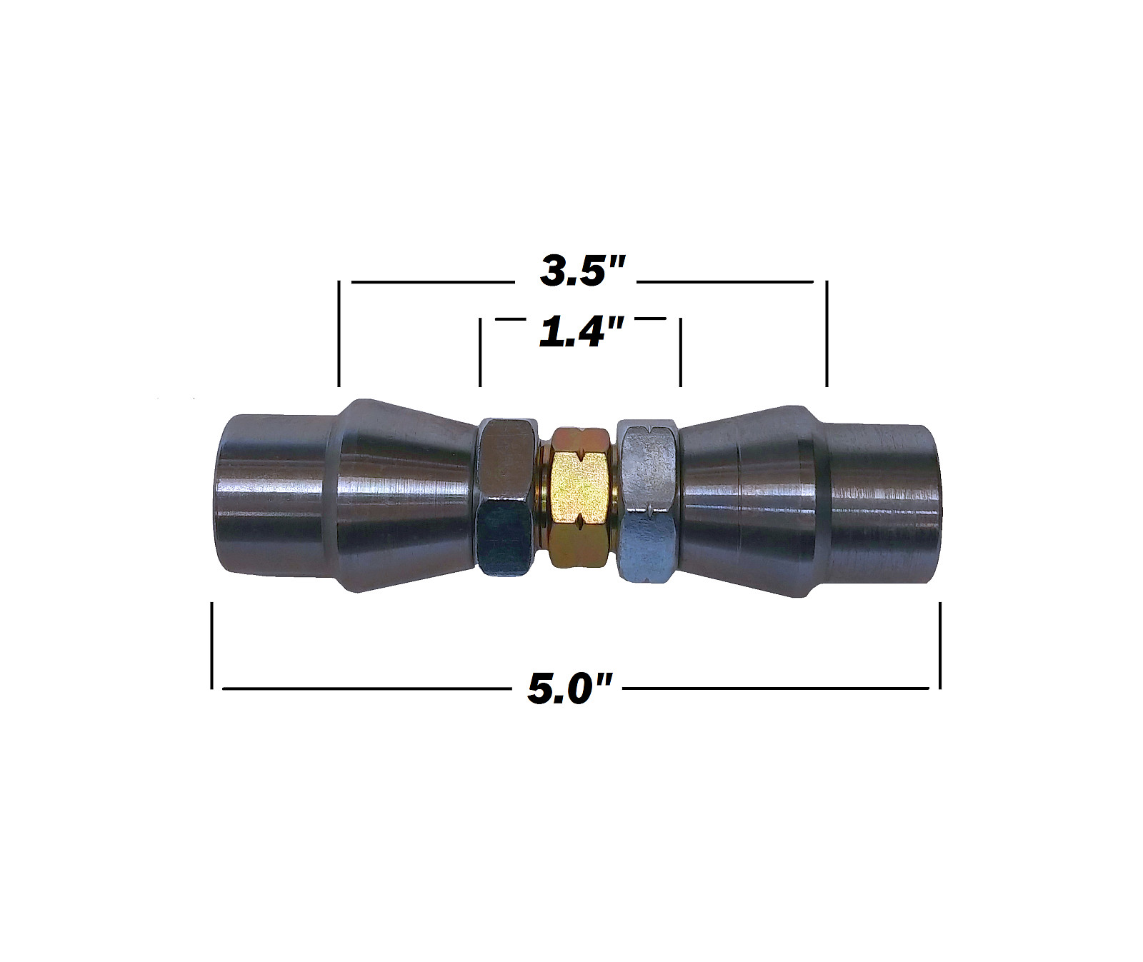 3/4 Adjustable Chromoly Turnbuckle Rod End Heim Joints (Fits 1-1/2 x .120 Tube)