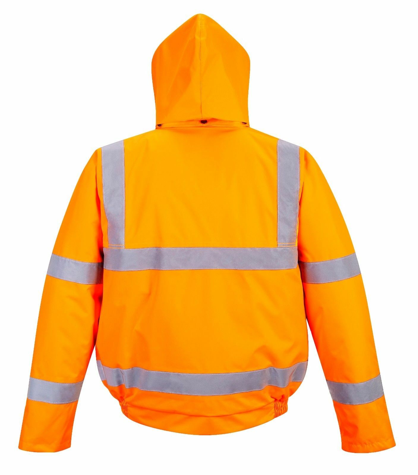 Portwest URT32 Hi Vis Reflective Safety Waterproof Hooded Bomber Jacket ANSI