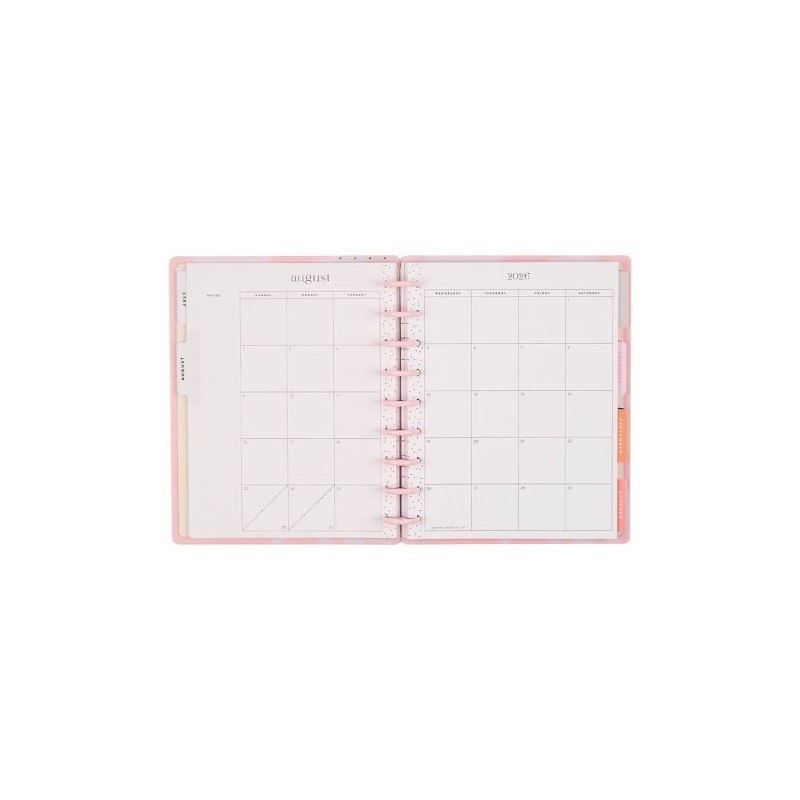 Happy Brands 7″x9.25″ Blurred Fleurs Coral Classic 2026-2027 12 Month