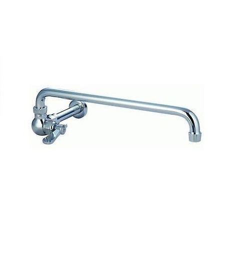 WALL MOUNT MANUAL WOK RANGE FAUCET WITH 14″ SPOUT
