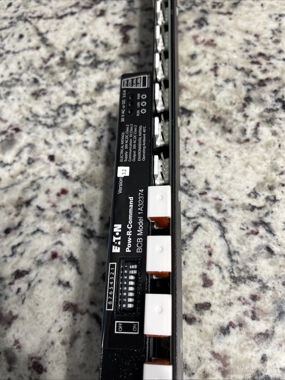 EATON 1A32374 15 PORT RAIL INTERFACE CONTROL BUS 30V Ac or DC 3.0AMP AK