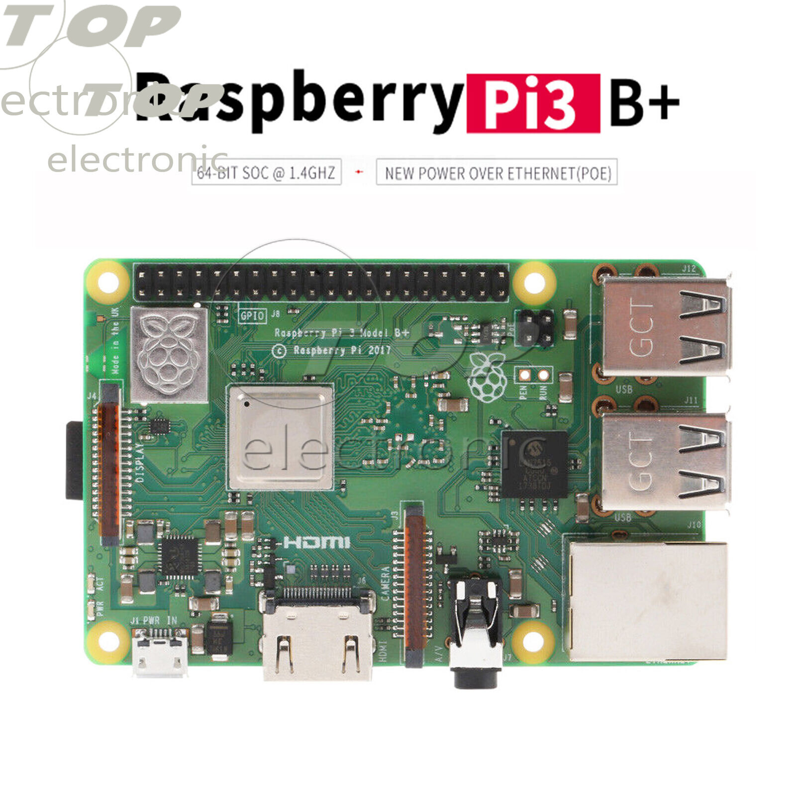Raspberry Pi 3 Model B Plus 1.4GHz Quad Core 64Bit 1GB RAM (2018 Model)