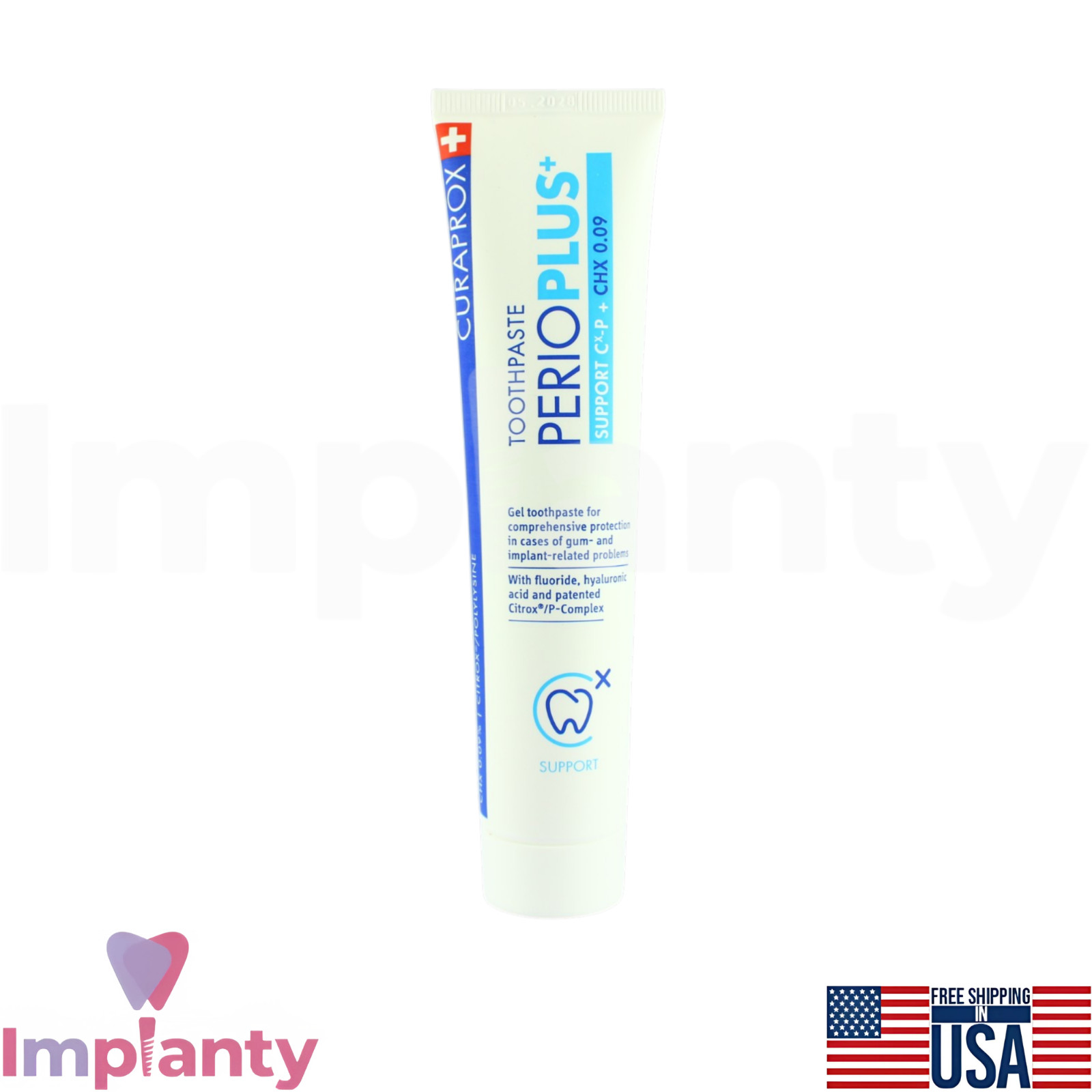 Curaprox Dental Toothpaste 75ml CHX 0.09% Plaque Control Daily Oral Care