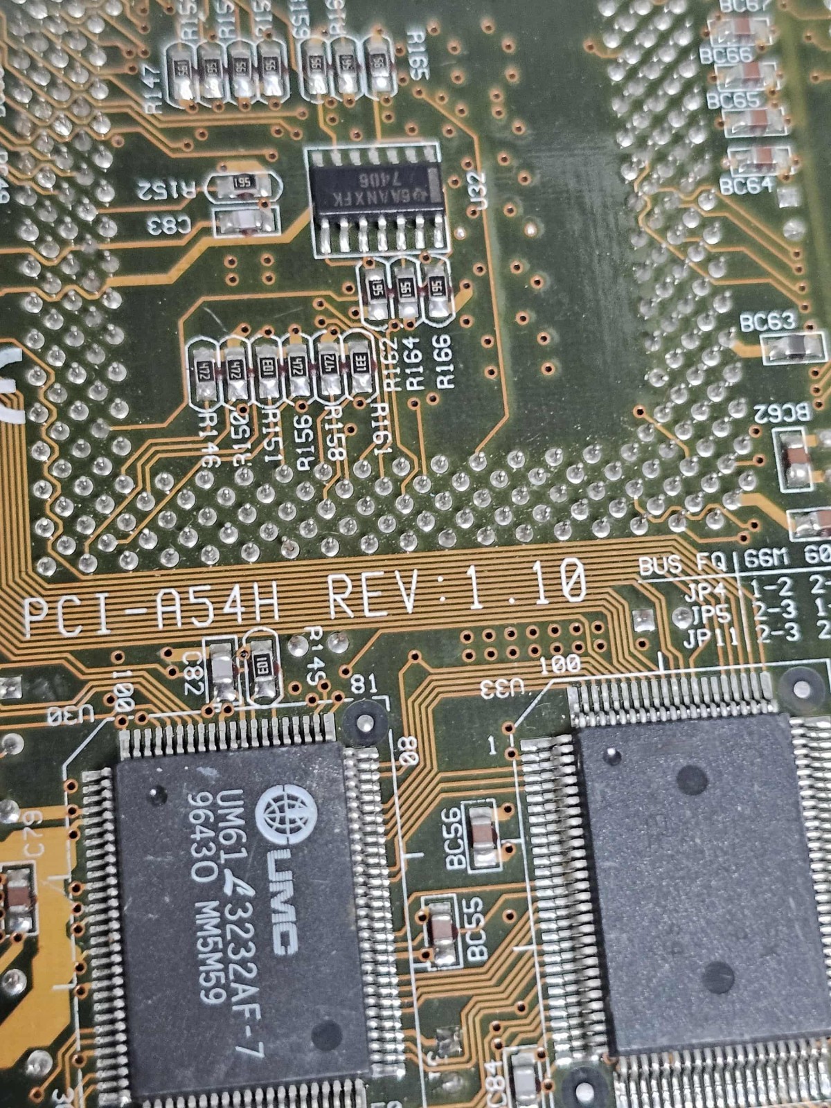 Vintage Retro Single Board Computer SBC w/Intel Chipset PCI-A54H IDE FLOPPY +