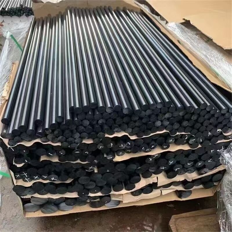 Black PEEK Rod Round Bar High Temperature Engineering Plastic 100mm 200mm Length