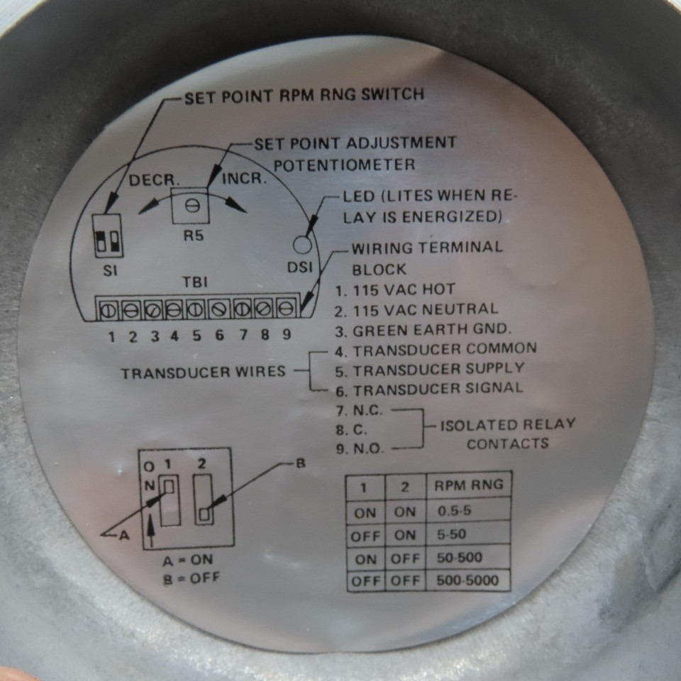 Electro-Sensors Inc. DR1000 Explosion Proof Digital Speed Switch