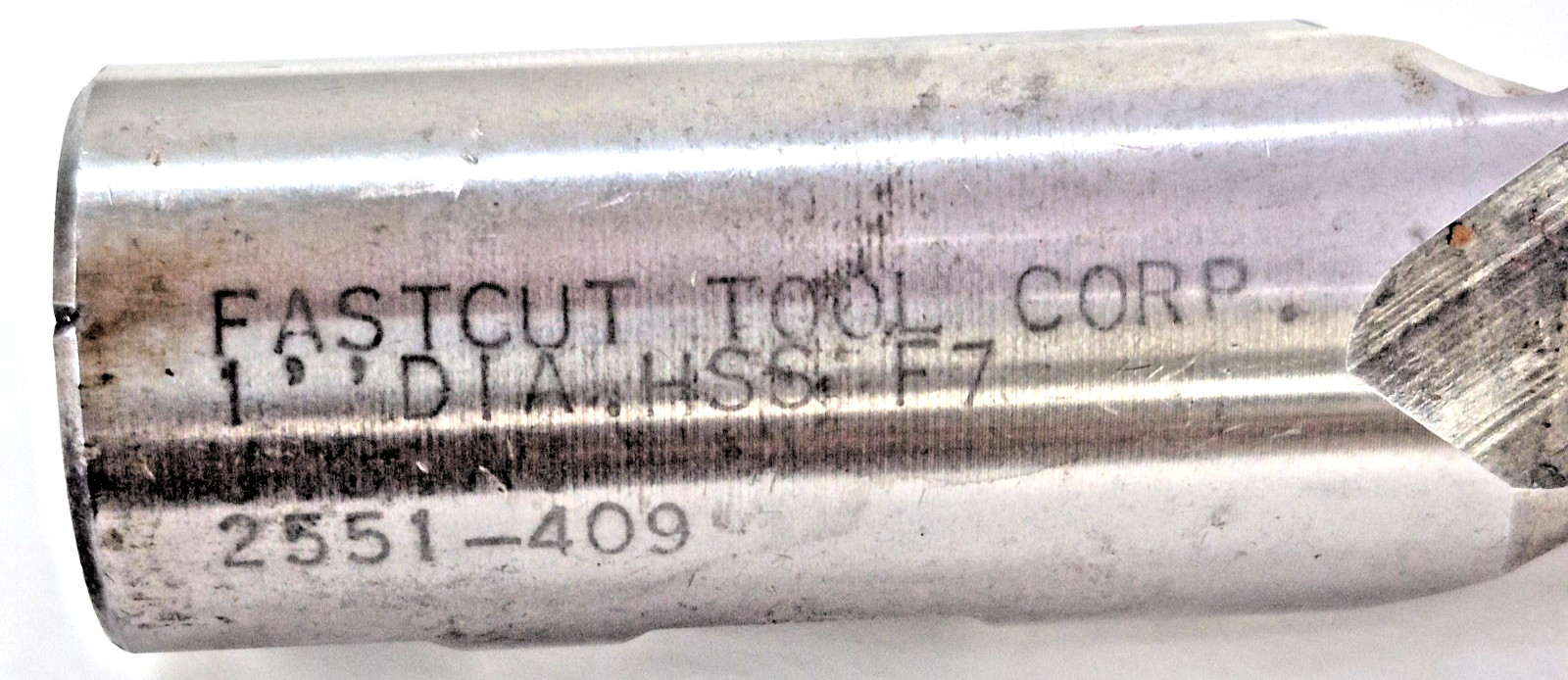 FASTCUT 63/64″ CORNER RADIUS END MILL 2″ LOC 2-FLUTE 4-1/2″ OAL HSS 2551-409