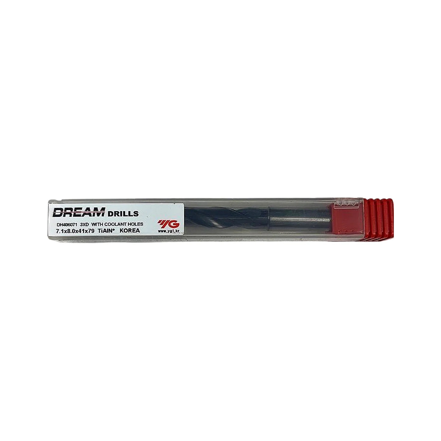 YG-1 DH406071 7.1mm 3xD TiAlN Coolant-Through Carbide Drill